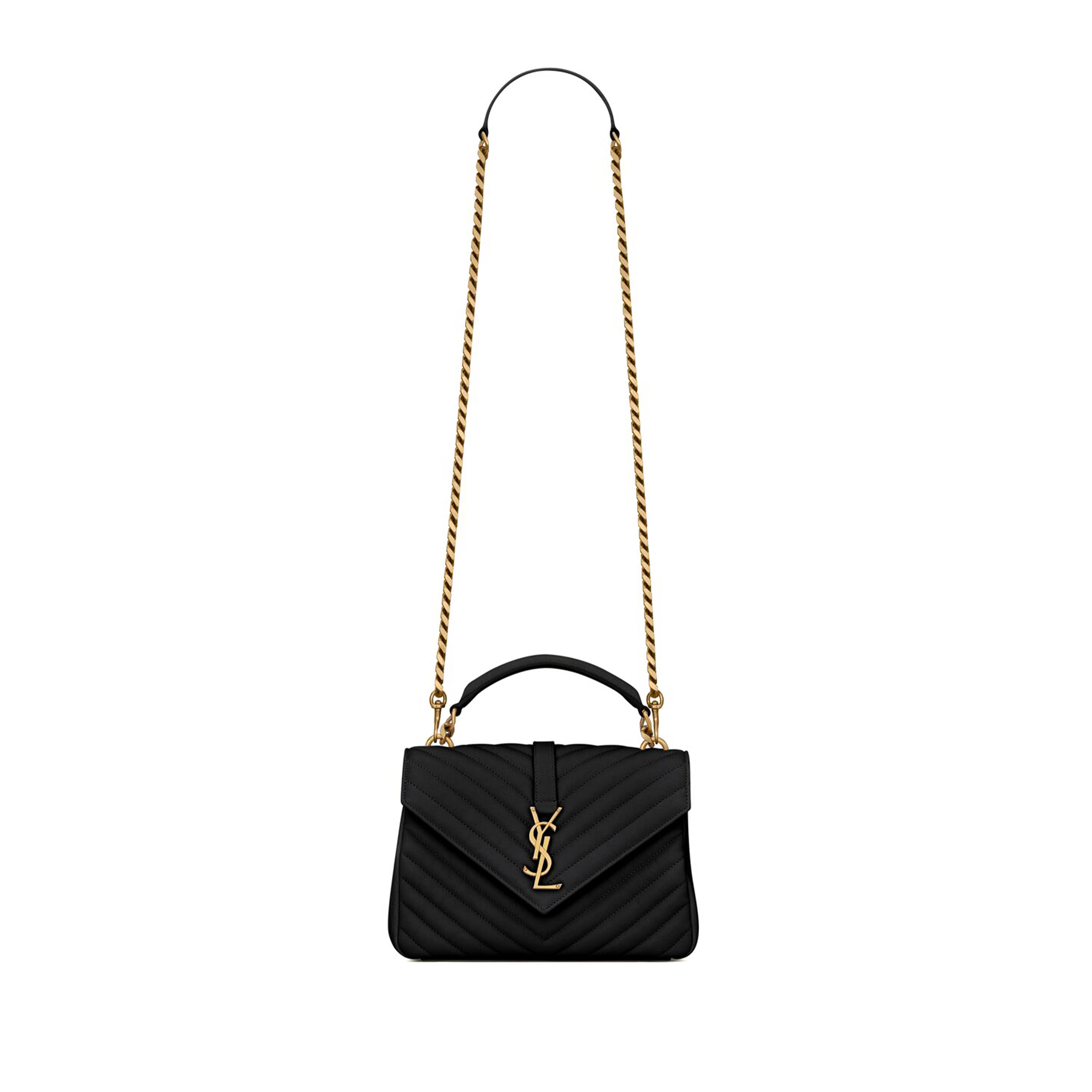 YSL COLLEGE MEDIUM IN QUILTED LEATHER 600279BRM071000 (24*17*6.5cm)